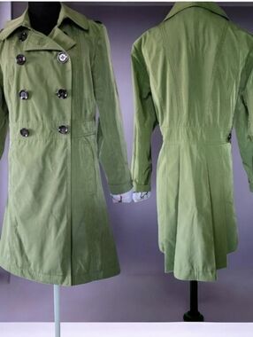 RELATIVITY Green Style Peacoat Size MED